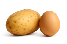 patatas y huevos